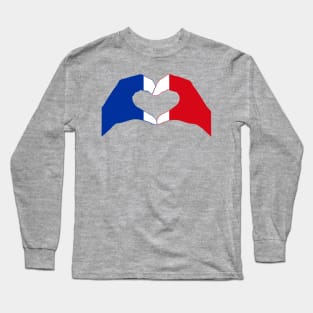 We Heart France Patriot Flag Series Long Sleeve T-Shirt